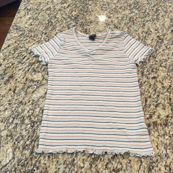 Art Class Multicolor Striped V-Neck Tee - Picture 2 of 6